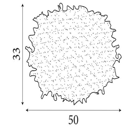 Searchlight - Lampskärm till takkrona KATE, passar E14/E27, Ø 50 cm, rosa