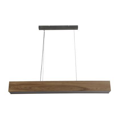 Searchlight - LED ljuskrona med textilsladd ASH LED/20W/230V ask