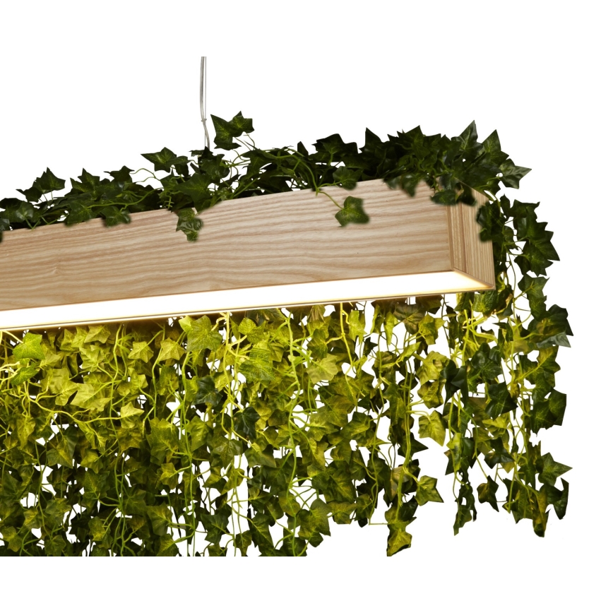 Searchlight - LED ljuskrona med textilsladd ASH LED/20W/230V ask