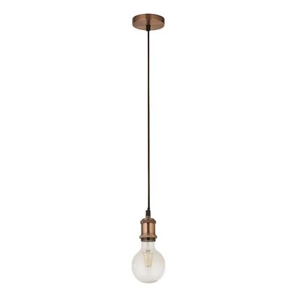 Searchlight - Pendellampa på vajer SUSPENSION 1xE27/60W/230V kopparfärgad