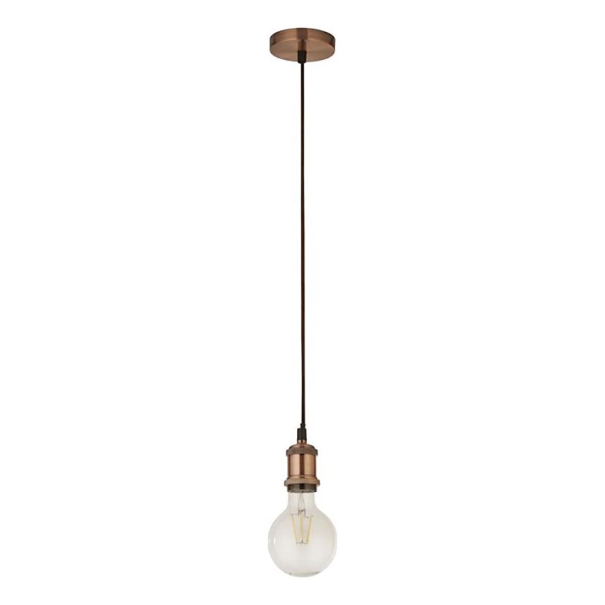 Searchlight - Pendellampa på vajer SUSPENSION 1xE27/60W/230V kopparfärgad