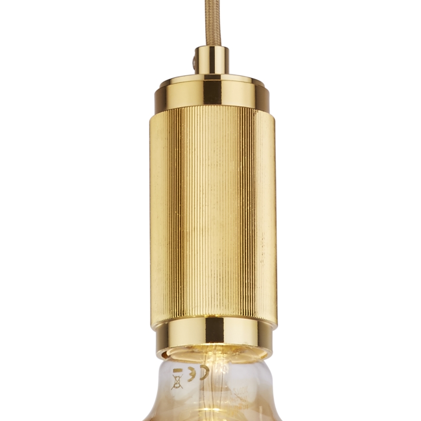 Searchlight - Pendellampa på vajer SUSPENSION 1xE27/60W/230V i guld