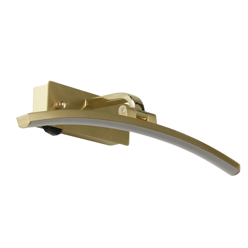 Searchlight - LED Vägglampa SANTORINI LED/8,2W/230V mässing