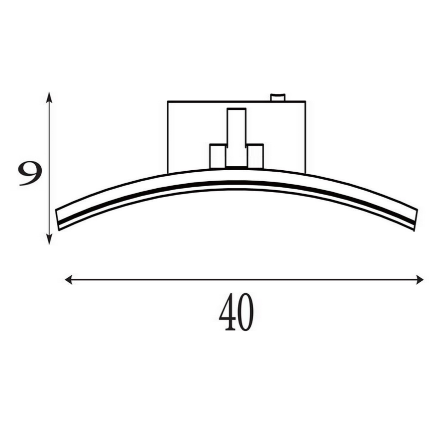 Searchlight - LED tavelampa SANTORINI LED/8,2W/230V silver