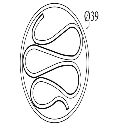 Searchlight - Dimbart LED-taklampa ZENDISC LED/20W/230V 3000K Ø 39 cm
