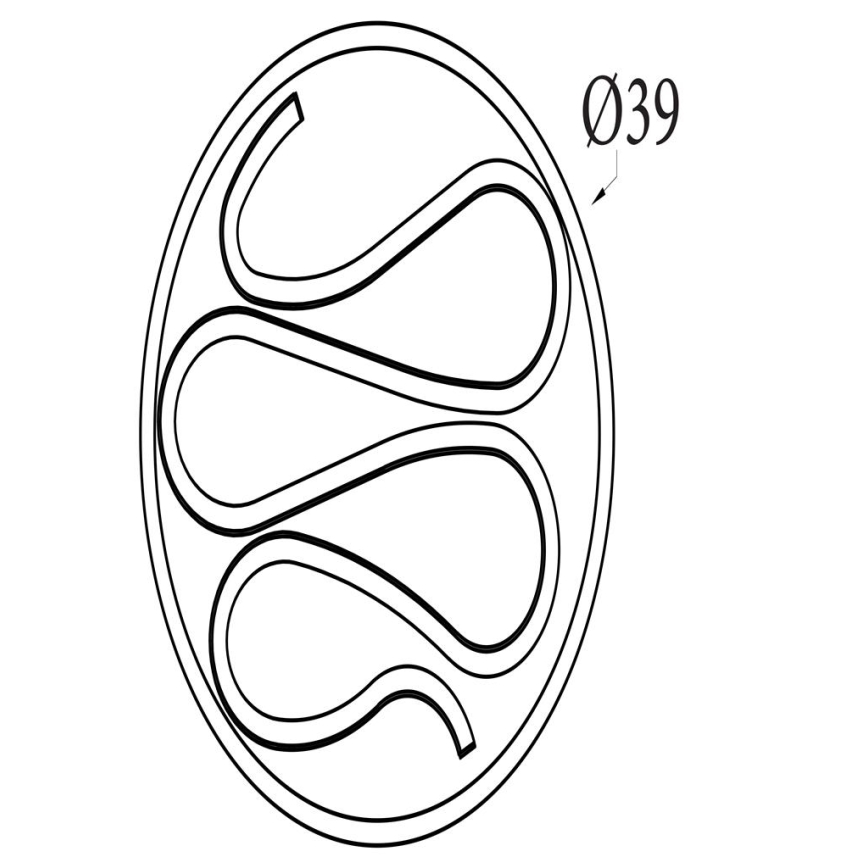 Searchlight - Dimbart LED-taklampa ZENDISC LED/20W/230V 3000K Ø 39 cm