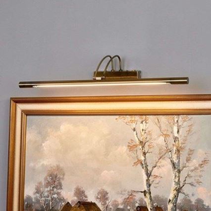 Searchlight 8343AB - LED-bildlampa LED/14W/230V mässing