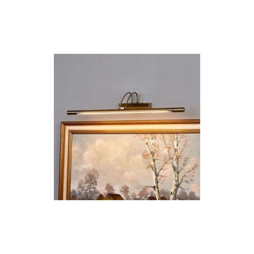 Searchlight 8343AB - LED-bildlampa LED/14W/230V mässing