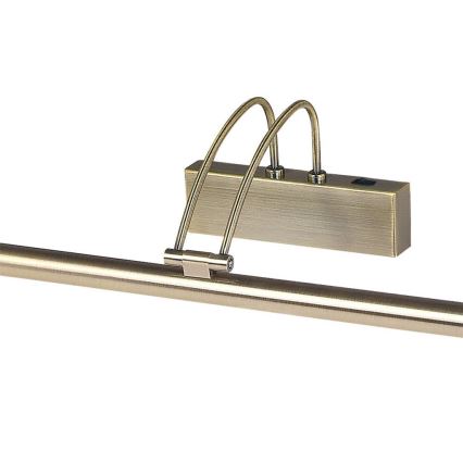 Searchlight 8343AB - LED-bildlampa LED/14W/230V mässing