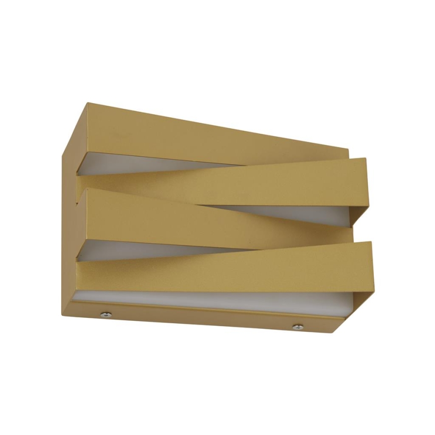 Searchlight - LED vägglampa SECTION LED/18W/230V guld