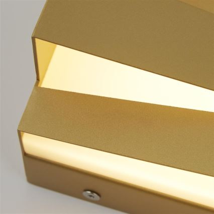 Searchlight - LED vägglampa SECTION LED/18W/230V guld