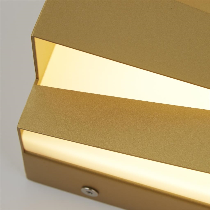 Searchlight - LED vägglampa SECTION LED/18W/230V guld