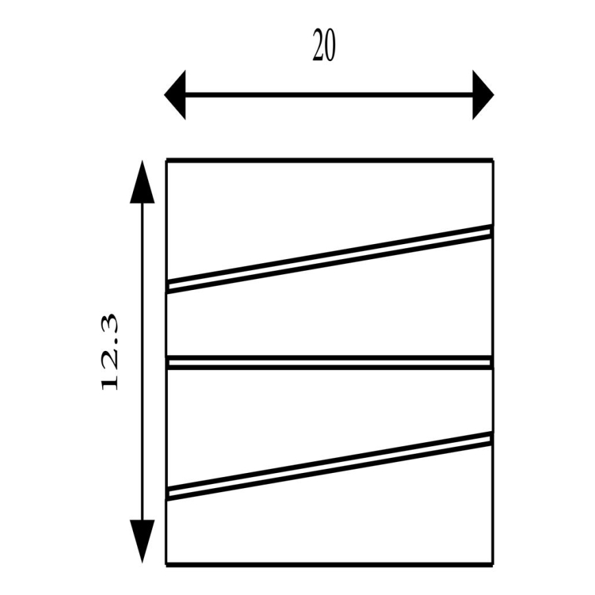 Searchlight - LED vägglampa SECTION LED/18W/230V guld
