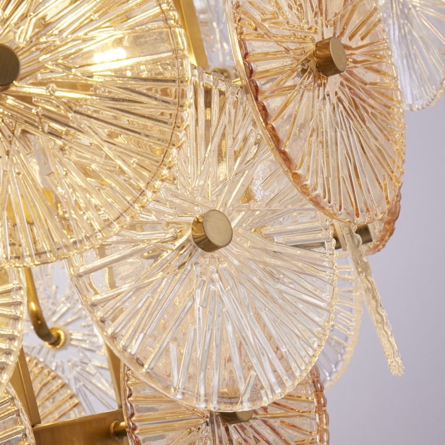 Searchlight - Ljuskrona på kedja WAGON WHEEL 9xG9/33W/230V diameter 64 cm brons