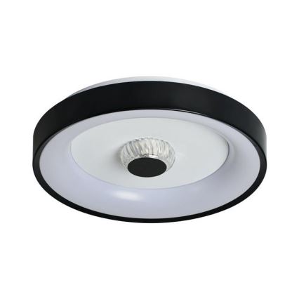 Searchlight - LED dimbar taklampa POLKA LED/24W/230V + LED/6W dia. 38,5 cm svart