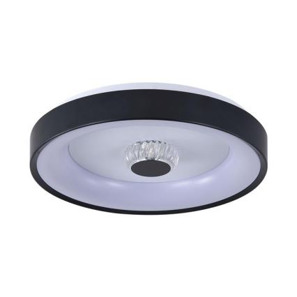 Searchlight - LED dimbar taklampa POLKA LED/24W/230V + LED/6W dia. 38,5 cm svart