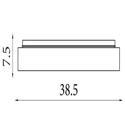Searchlight - LED dimbar taklampa POLKA LED/24W/230V + LED/6W dia. 38,5 cm svart