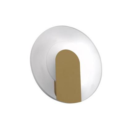 Searchlight - LED-vägglampa TARGET LED/7W/230V, guldig