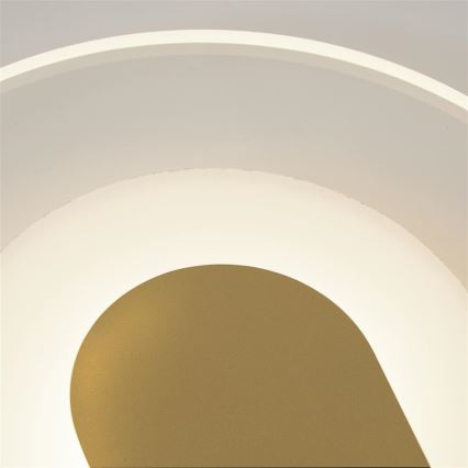 Searchlight - LED-vägglampa TARGET LED/7W/230V, guldig