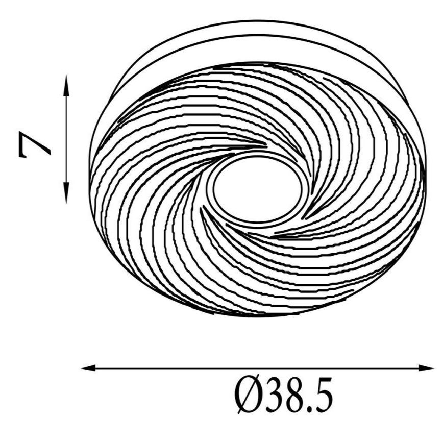 Searchlight - LED-taklampa AURA LED/24W/230V Ø 38,5 cm vit