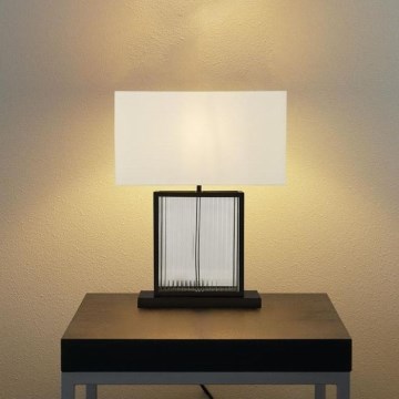 Searchlight - Bordslampa CLARENDON 1xE27/60W/230V svart