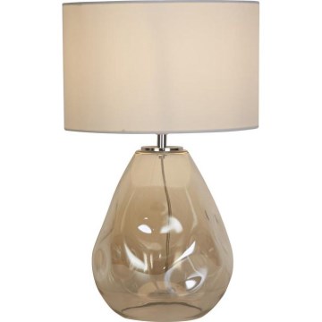 Searchlight - Bordslampa DEVON 1xE27/60W/230V grå/rökfärgad