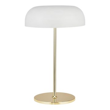 Searchlight - Bordslampa HANOVER 2xE14/7W/230V vit/guld