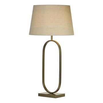 Searchlight - Bordslampa MODISH 1xE27/60W/230V krämvit