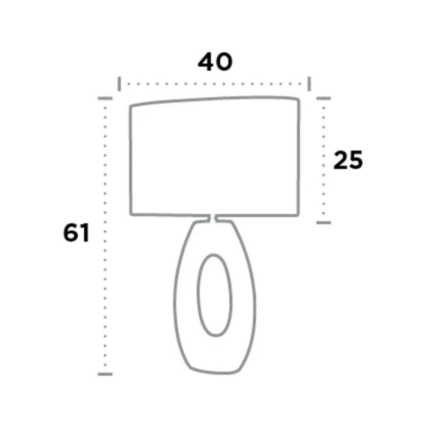 Searchlight - Bordslampa ARTISAN 1xE27/60W/230V
