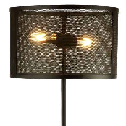 Searchlight EU2832-2BK - Golvlampa FISHNET 2xE27/60W/230V svart