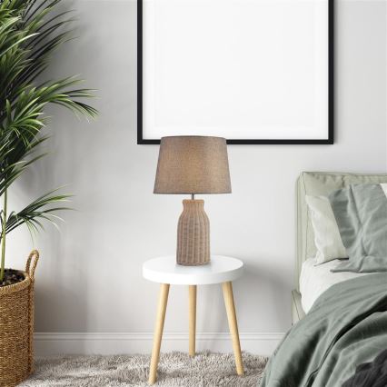 Searchlight - Bordslampa LIDO 1xE14/7W/230V rotting/grå