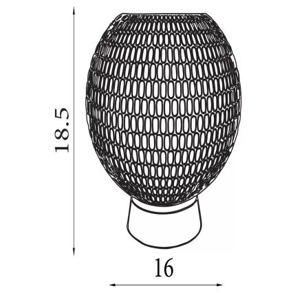 Searchlight - LED bordslampa MILA LED/0,6W/3xAAA brun