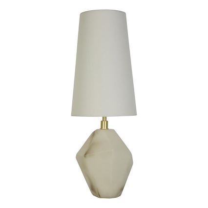 Searchlight - Bordslampa APEX 1xE27/60W/230V vit/grå