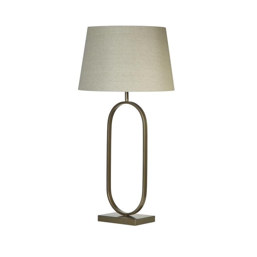 Searchlight - Bordslampa MODISH 1xE27/60W/230V krämvit