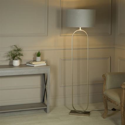 Searchlight - Golvlampa MODISH 1xE27/60W/230V grå