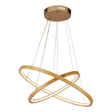 Searchlight - LED ljuskrona med textilsladd ETERNITY LED/12W/230V guld