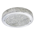 Searchlight - LED taklampa FLUSH LED/24W/230V diameter 40 cm krom