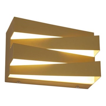 Searchlight - LED vägglampa SECTION LED/18W/230V guld