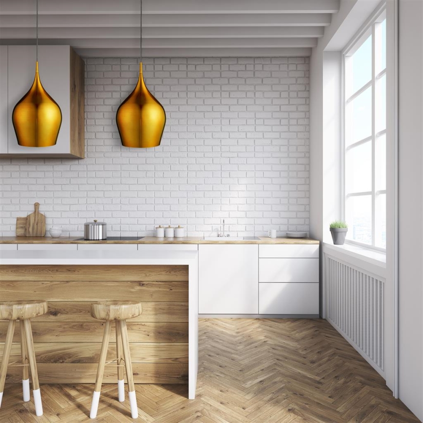 Searchlight - Ljuskrona med snöre VIBRANT 1xE27/60W/230V guld