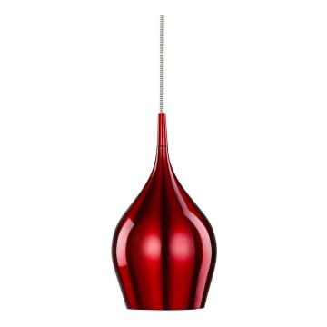 Searchlight - Ljuskrona med textilsladd VIBRANT 1xE14/60W/230V röd