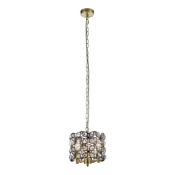 Searchlight - Ljuskrona på kedja IRIS 2xE14/60W/230V diameter 25 cm mässing