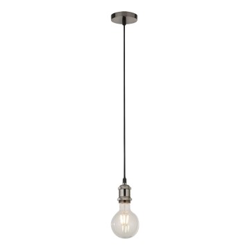 Searchlight - Taklampa med vajer SUSPENSION 1xE27/60W/230V silver