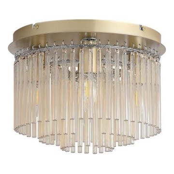 Searchlight - Taklampa SWIZZLE 5xE14/60W/230V Ø 32 cm guld