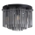 Searchlight - Taklampa SWIZZLE 5xE14/60W/230V Ø 32 cm rökfärgad