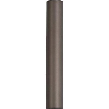 Searchlight - Vägglampa BEACON 2xGU10/10W/230V brun