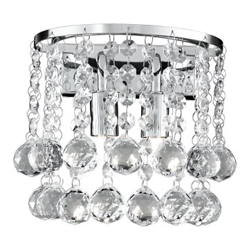 Searchlight - Vägglampa i kristall HANNA 2xG9/33W/230V