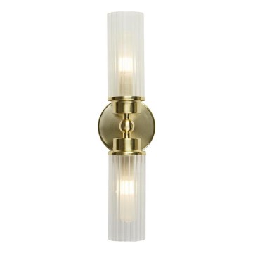 Searchlight - Vägglampa IMPERIAL 2xG9/33W/230V mässing