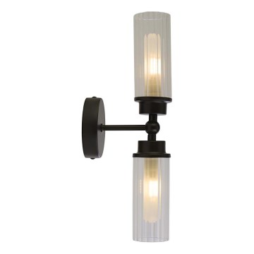 Searchlight - Vägglampa IMPERIAL 2xG9/33W/230V svart