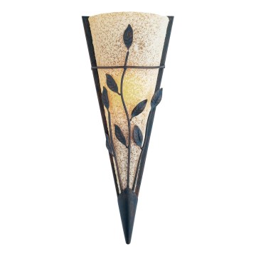 Searchlight - Vägglampa WALL 1xR7s/80W/230V mässing