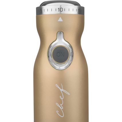 Sencor - Stavmixer 4-i-1 1200W/230V rostfritt stål/guld